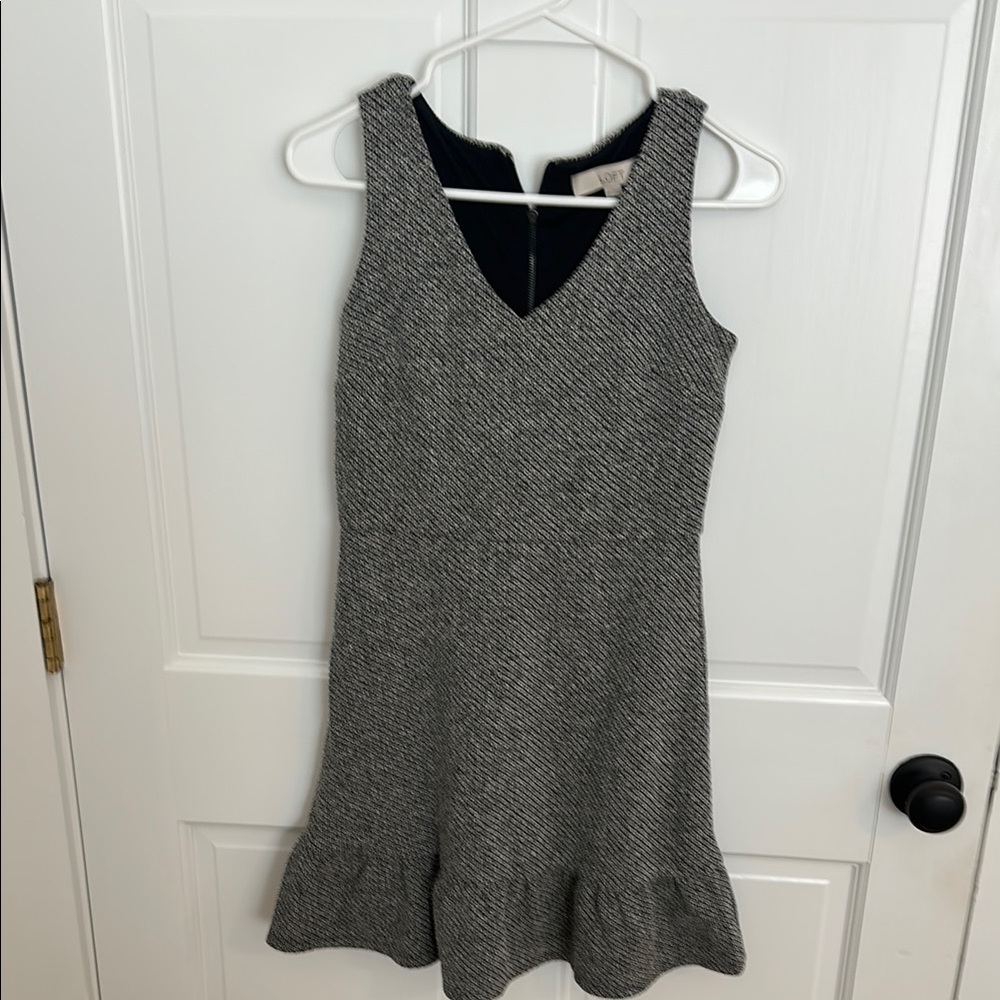 LOFT Gray Sleeveless Dress
